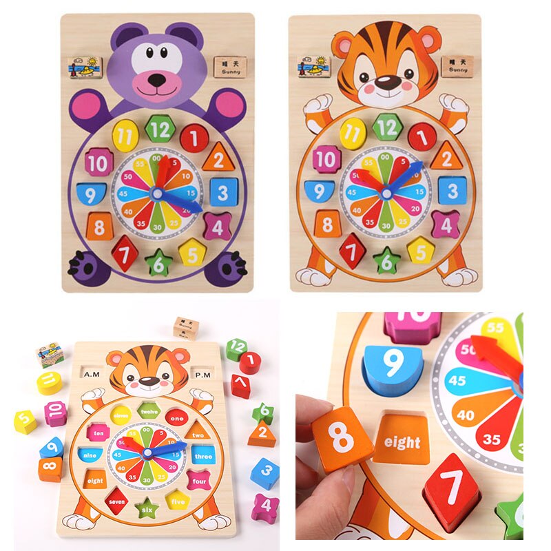 Bois couleur forme Cognition trieur jouet éducatif Bisyboard pour enfants jeux de Puzzle