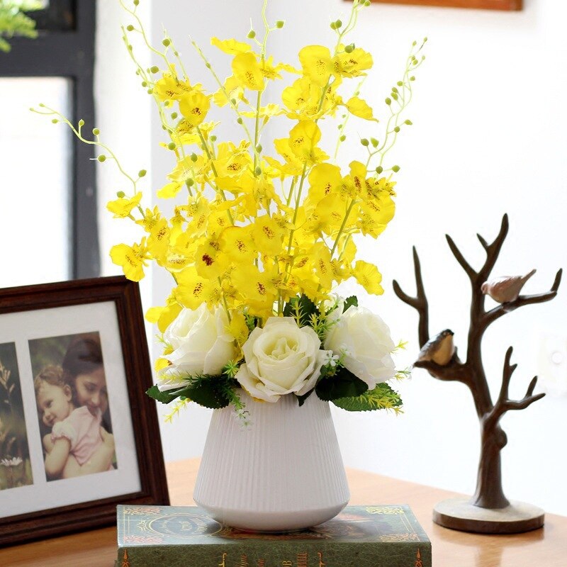 Northern EuropeanStyle Dancing Orchid Artificial Flower Floor