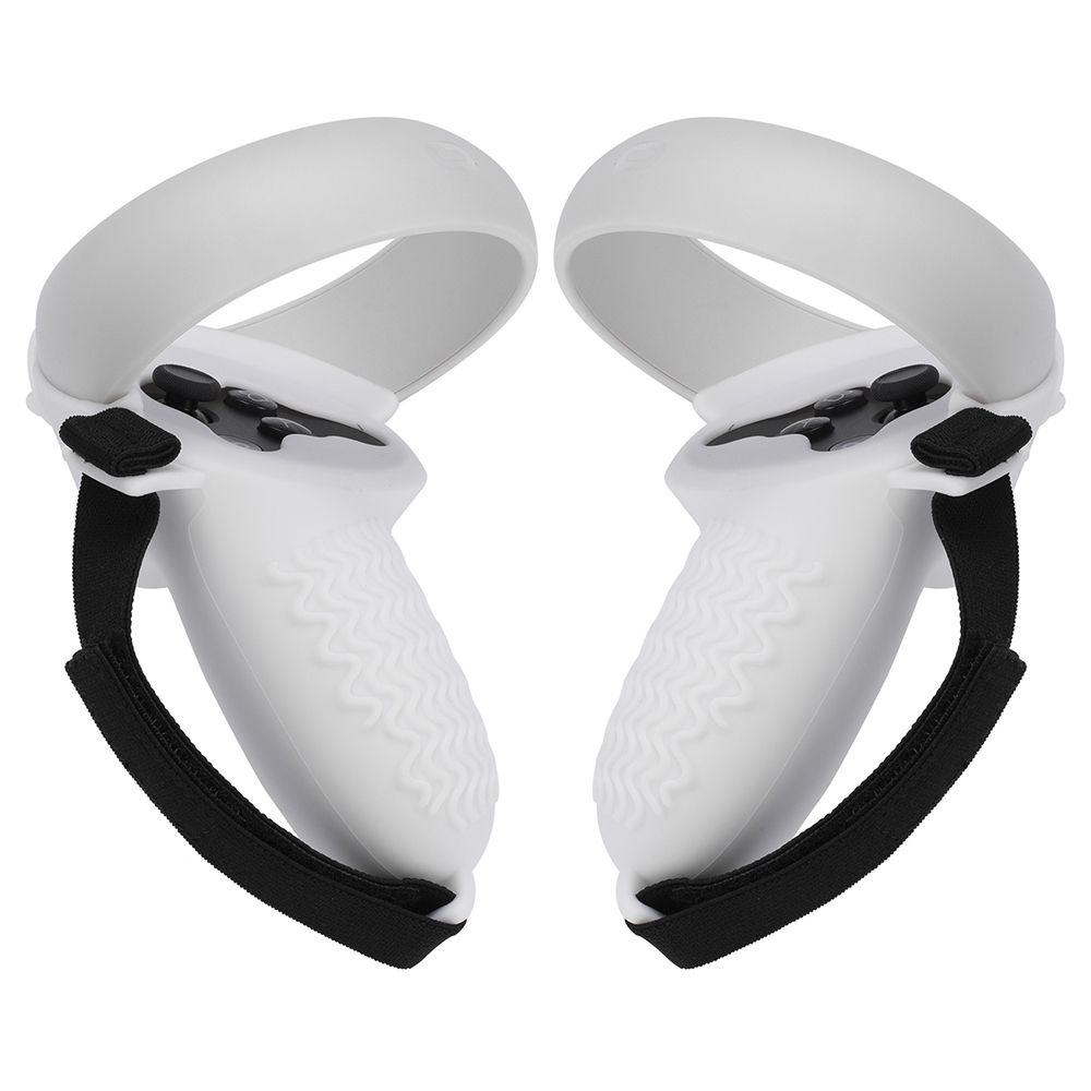 Hand Grip Cover For Oculus Quest 2 VR Touch Controller Case Handle Sleeve Protective Cover Strap For Oculus Quest 2 Accessories: White 1