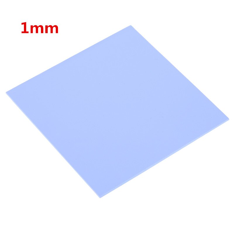 100x100mm 0.5mm 1mm 2mm Silicone Thermal Pad Sheet Computer PC CPU Graphics Chip Heat Sink Heatsink: 1mm