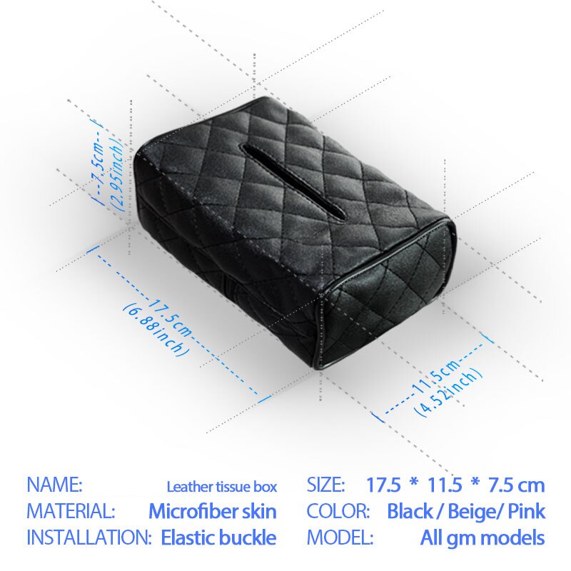 Universele Auto Tissue Box Cover Servet Papier Houder Handdoek Dispenser Voor Auto Achterbank Opknoping Papier Houder Tissue Container Case