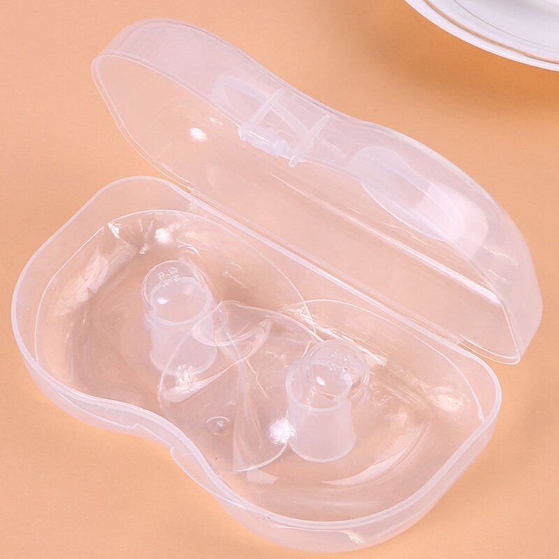 2PCS Silicone Nipple Protectors Breast Milk Feeding Mothers Nipple Shields Protection Cover Breastfeeding Milk Extractor Nipple: Default Title