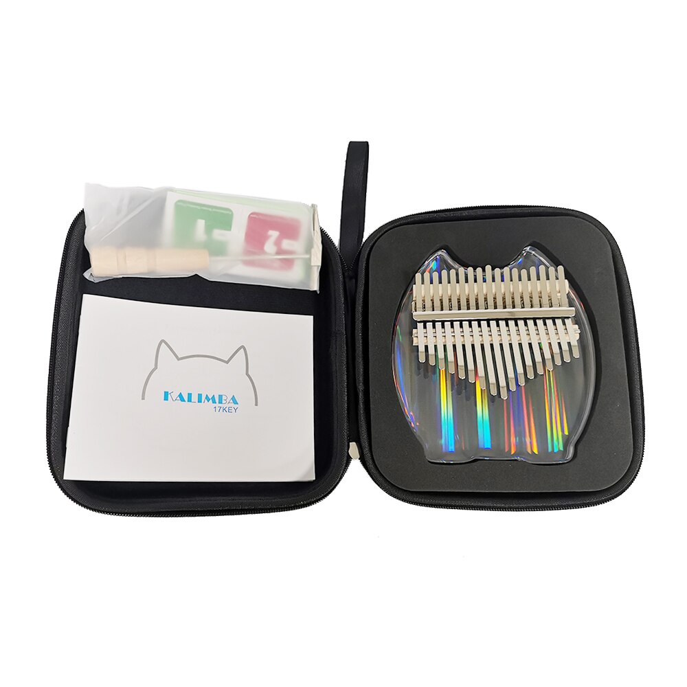 Calimba duim kristalhelder mini vinger piano kabarin beginners 17 tonen