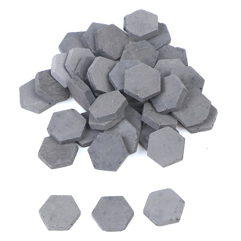 40PCS 1/16 Scale Simulation Miniature Hexagon Red Brick Model Toy: A2