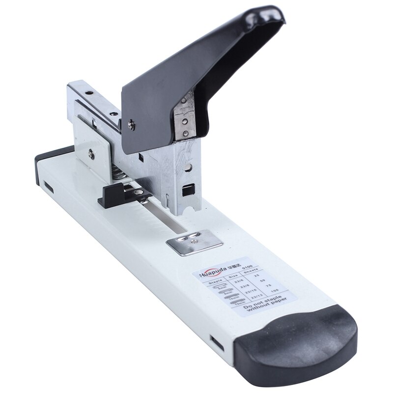 Huapuda Heavy Type Metal Stapler Bookbinding Stapling 120 Sheet Capacity Office Tools