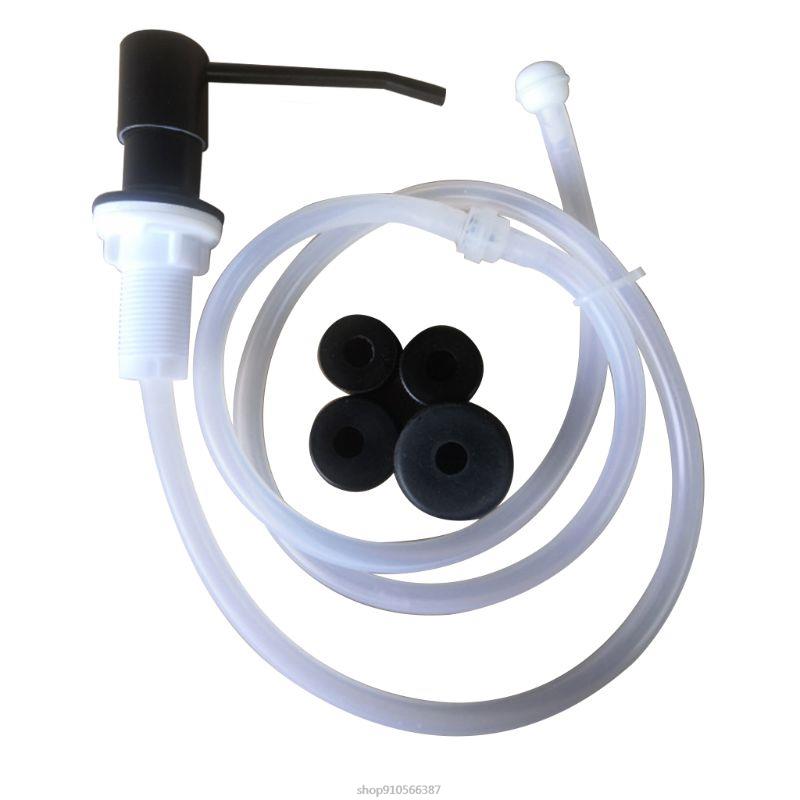 Countertop Built in Soap Dispenser Dish Soap Dispenser for Kitchen Sink Removable Dishwashing Liquid Press Pump Head Kit A9 22: BK