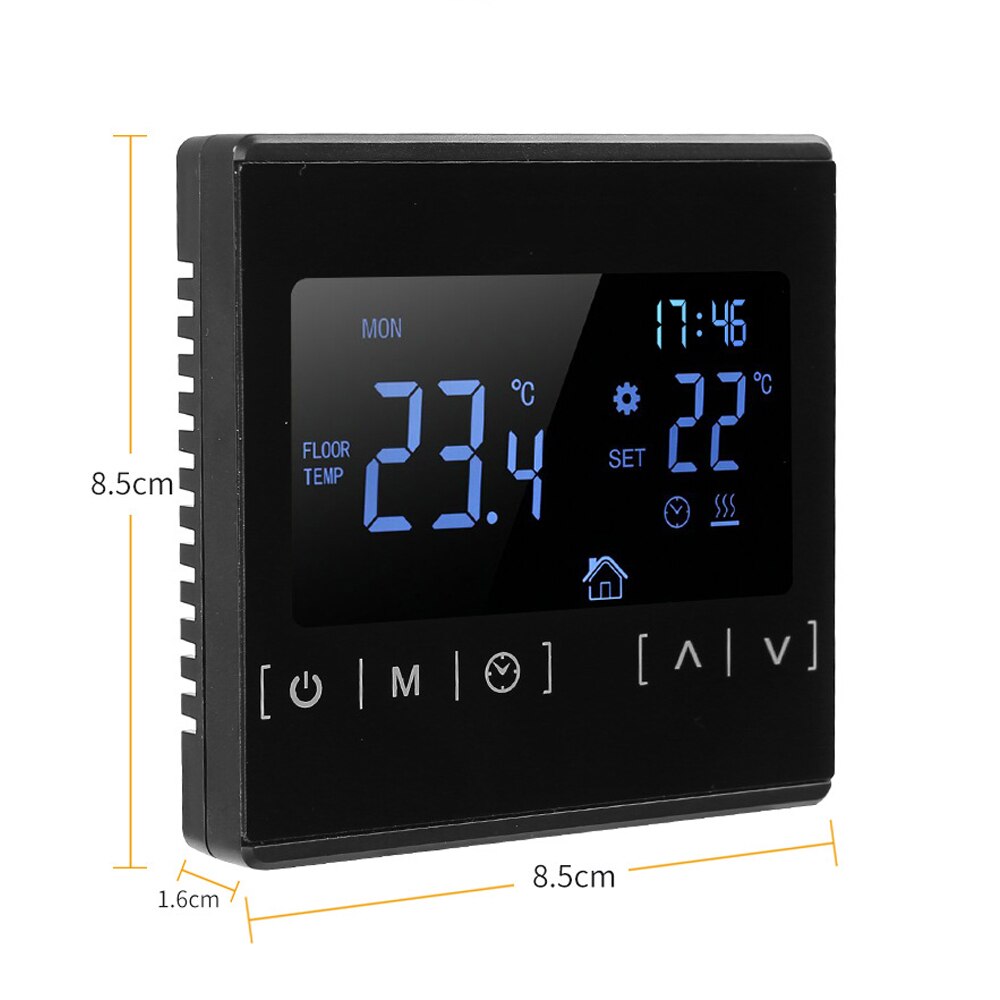 AC85~250V Temperature Controller for Electric Underfloor Heating LCD Display Room Thermostat