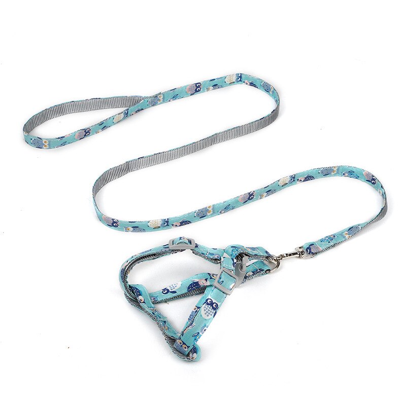 Arnés para perro o gato ajustable, correa de chaleco, Collar para cachorro, Outdoor para perros pequeños, caminar para cachorro, perro pequeño de raza Chihuahua: Light green / 1.5x120cm