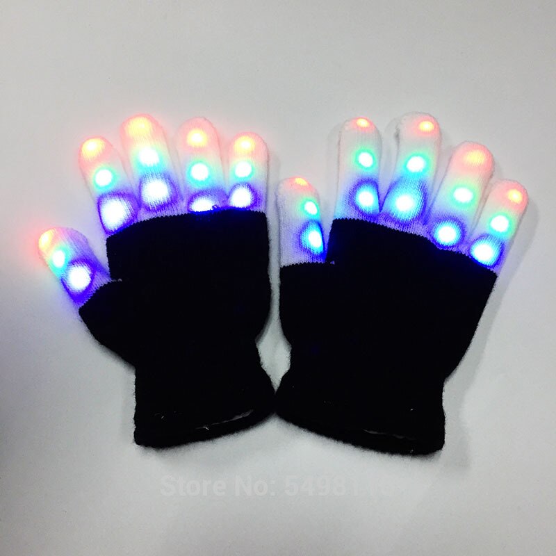 Festival Party led lights gloves magic gloves flashing gloves for kids and adults