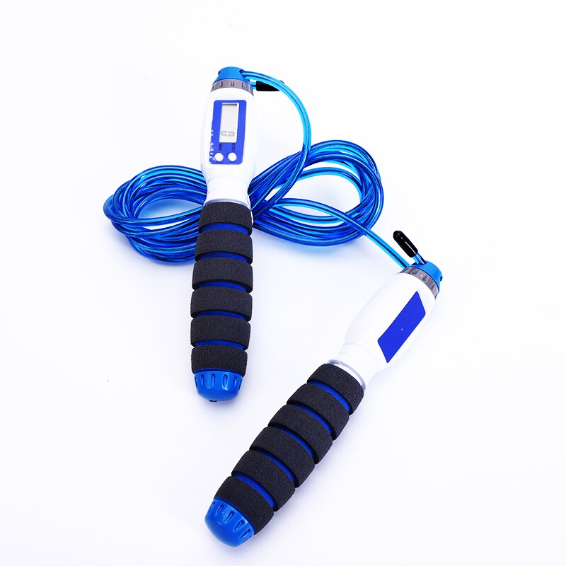 2.9m Sponge Jump Rope with Electronic Counter Adjustable Fast Speed Counting Skipping Rope Wire Workout Equipments