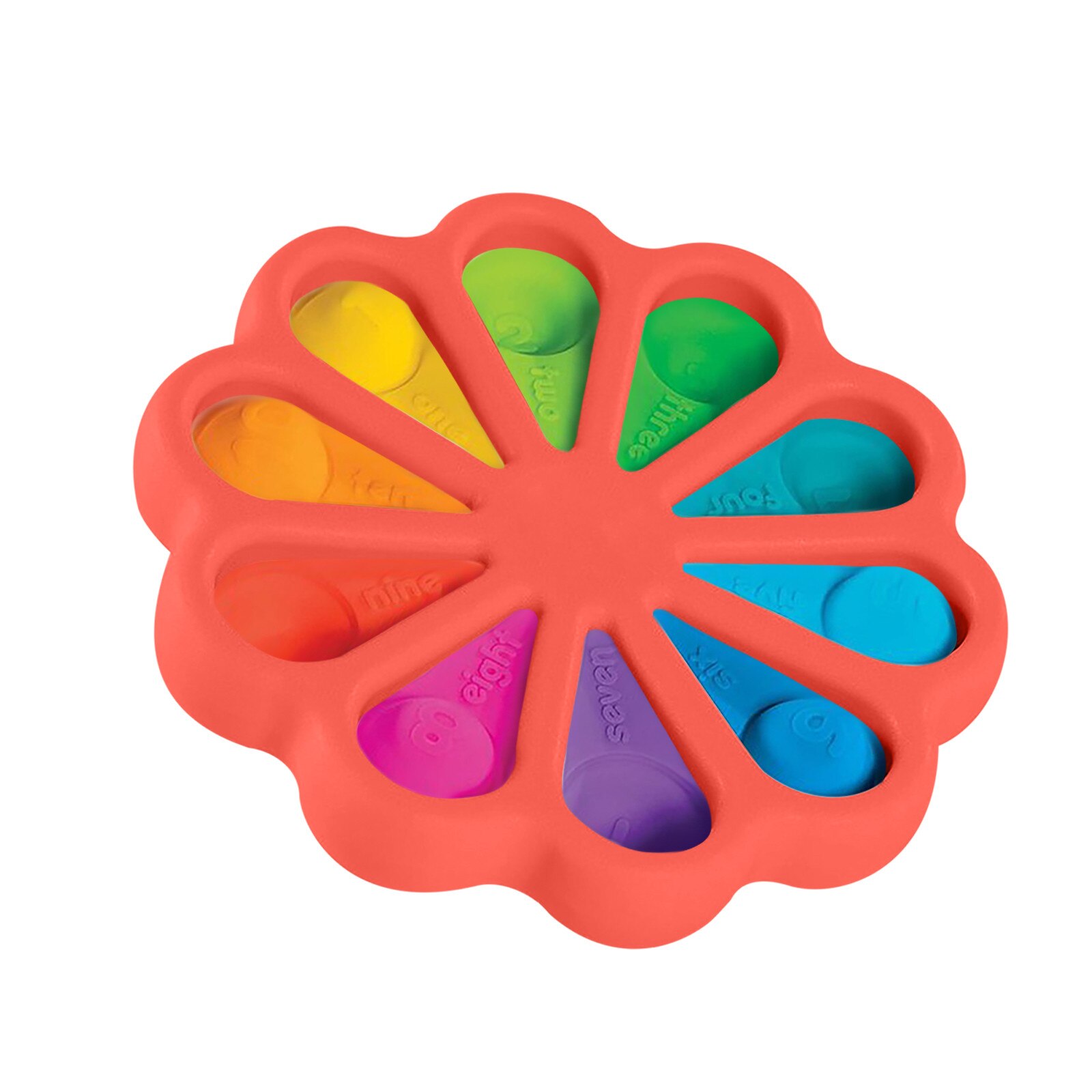 Fidget Simple Dimple Toy Flower Fidget Toys Stress Relief Hand Toys Early Educational for Kids Adults Anxiety Autism Toys: K