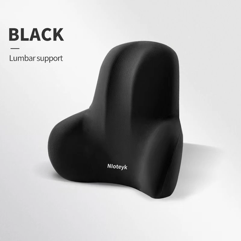 Auto Memory Foam Nekkussen Bescherming Lumbale Rugleuning Kussen Lumbale Kussen Auto Hoofdsteun Kussen: GRIJS