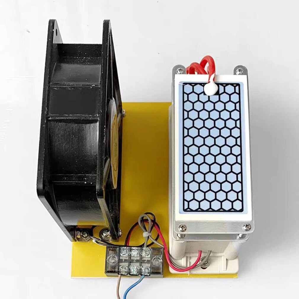 Generador de ozono de 10 g/h, doble placa cerámica, esterilizador integrado, ozonizador de aire, purificador DIY, dispositivo de eliminación de olores, Plug & Play