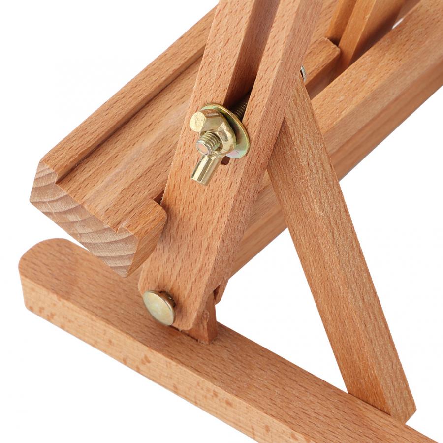 Small Wooden Adjustable Tabletop H-Frame Easel Studio Artist Display Stand Drawing Board Easel