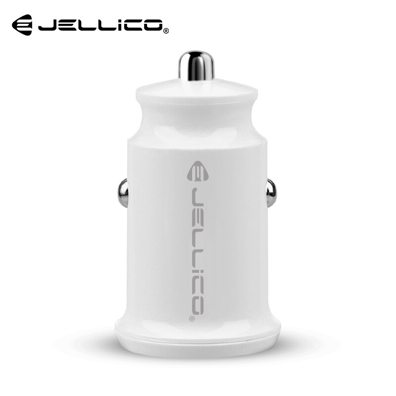 Jellico JN31 double USB Mini chargeur de voiture 5V/3.1A chargeur de téléphone à charge rapide pour Iphone Xiaomi Samsung Huawei chargeur de téléphone portable: White