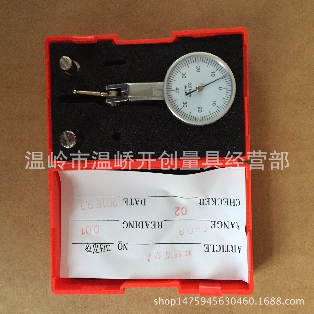 Dial Test Indicator 0-0.8mm 0.01mm Resolution Dial Indicator Dial Gauge Indicators