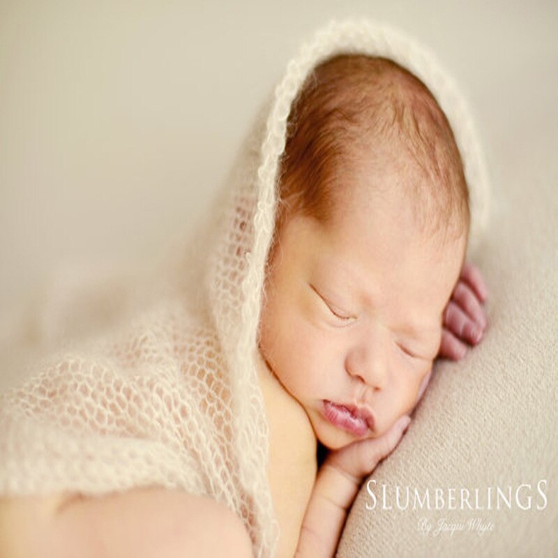 40*60 CENTÍMETROS Fotografia Bebê Props Mohair Wraps Cobertor Estiramento Knit Envoltório Foto Recém-nascidos Wraps Acessórios Artesanais de Pano