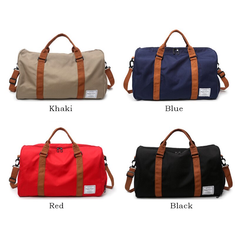 Wobag grande capacidade de viagem dos homens bolsa de bagagem feminina multi-funcional oxford pano weekender viagem ao ar livre duffle saco