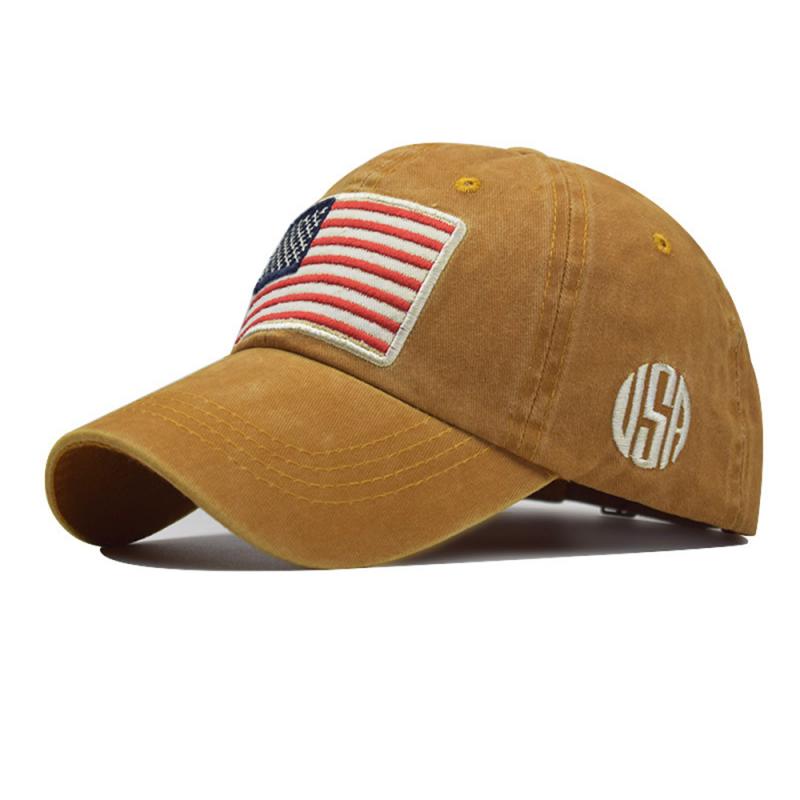 Lavados nuevos desgastados gorra de béisbol All-match bandera sombrero de algodón gorra de ciclismo al aire libre Golf tenis deportes sombrero para hombres y mujeres: 01