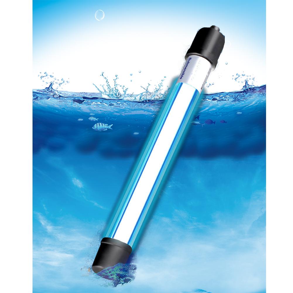 5/9/13W Aquarium LED UV Sterilizer Light Fish Tank Algae Removal Lamp Pond Swim Pool Disinfection Lamp 110-220V