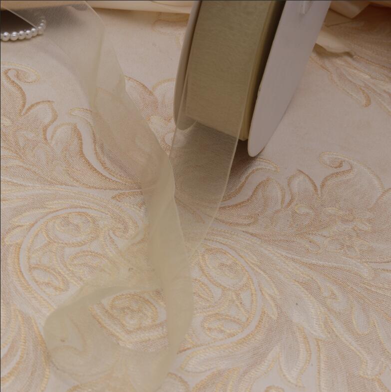 MissRDress Bruids Riem Gold Strass Wedding Belt Crystal Parels Satin Bridal Wedding Sash Voor Vrouwen Jurken JK929: champagne organza