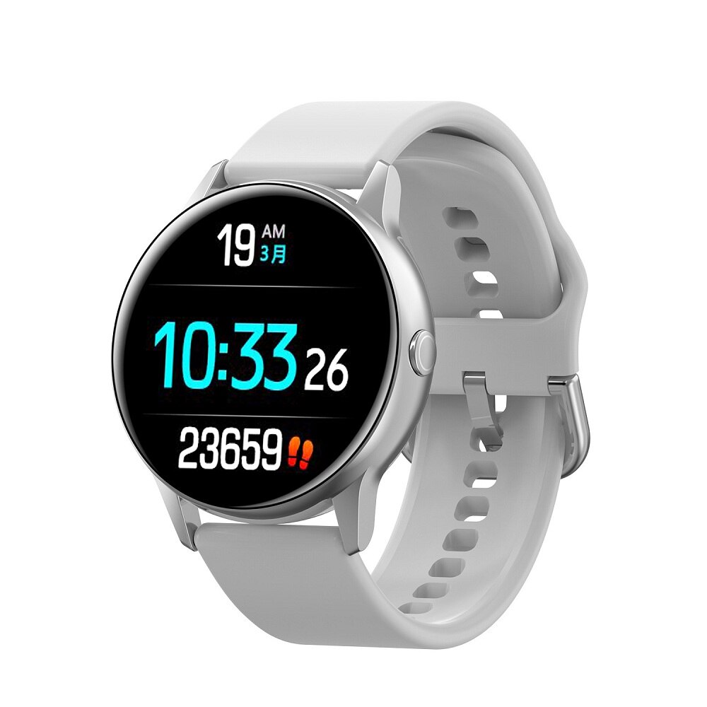 Rosa smart armbånd kvinner vanntett smart klokke rosa av  p70 p68 dt88 b57 y9 p80 smartwatch pulsmåler fitness tracker: Silikonhvit