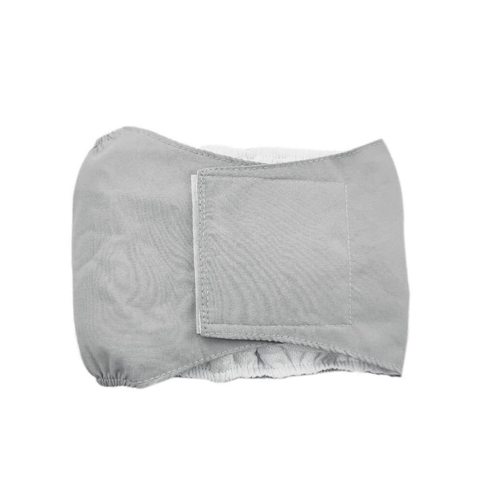Reusable Male Pet Dog Nappy Pants Simple Menstrual Sanitary Diaper Pets Supply THIN889: Gray / S