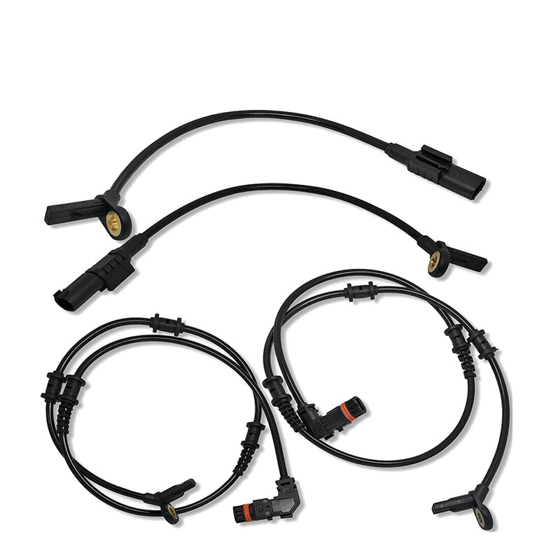 SET(4Pcs) Front Rear ABS Wheel Speed Sensor for Mercedes-Benz W164 ML350 ML320 GL350 GL450 R350 1645400717+1645400917