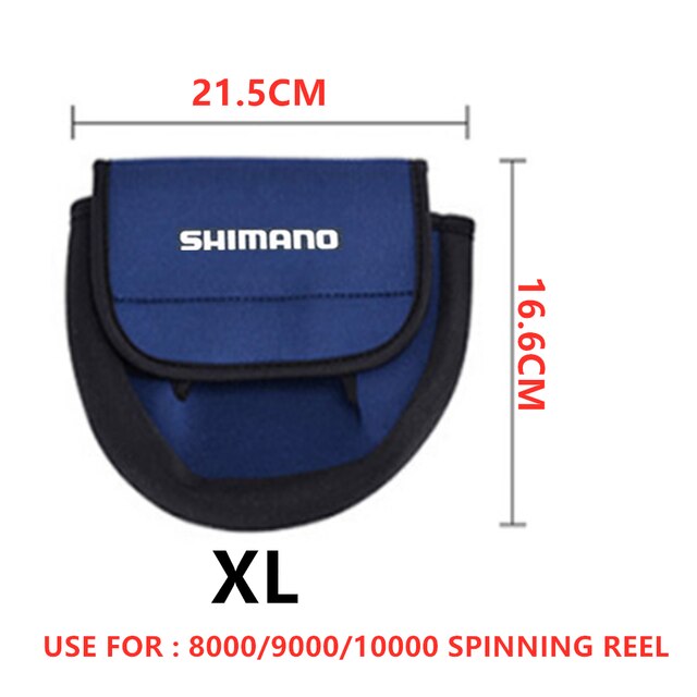 SHIMANO Fishing Reel Bag Spinning Reel Baitcasting Weel Protective Casting Case Reels Tackle Storage Pouch Protector Cover Bags: XL