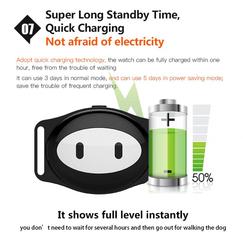 Intelligente waterdichte tracker voor huisdieren, langdurige standby-tracker voor honden met gps-locatie