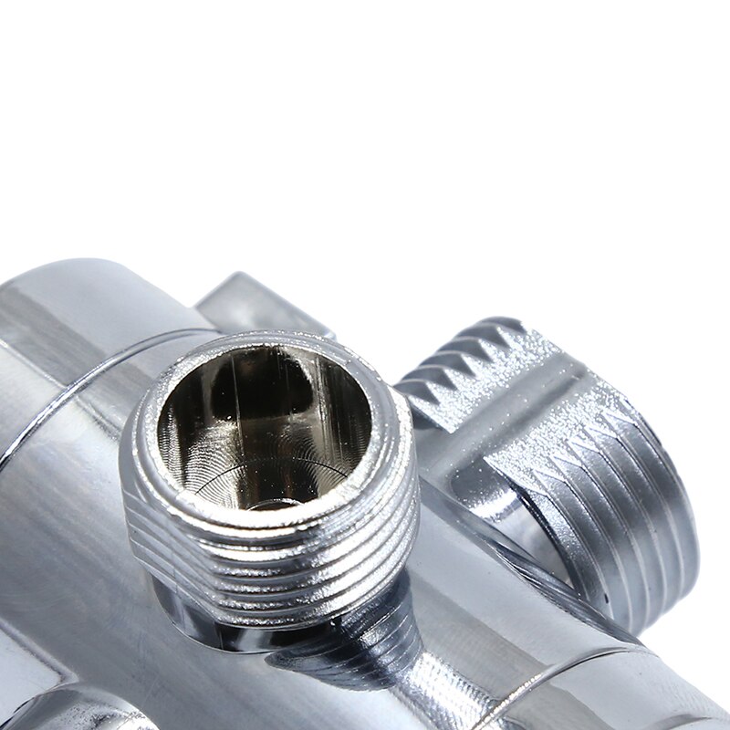Chrome 3 Manier Diverter Slang Fitting Tee T Shape Adapter Connector Hoekstopkraan Slang Bad Douche Arm Wc