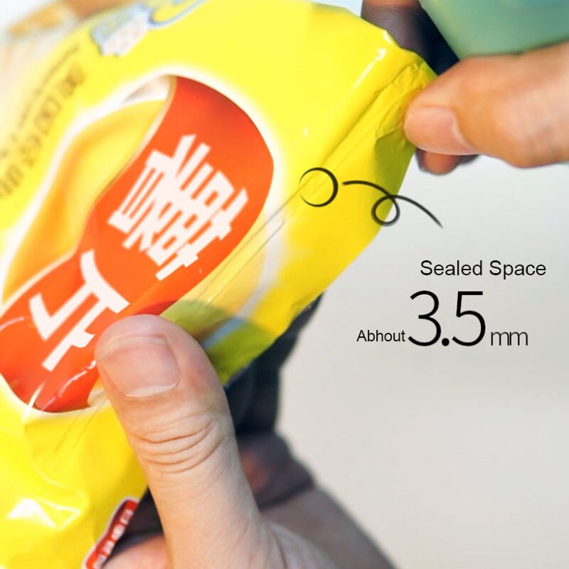 2 in 1 bærbar mini håndholdt varmeforsegler til plastposer til opbevaring af mad forhandler med sikkerhedslås batteridrevet snackværktøj
