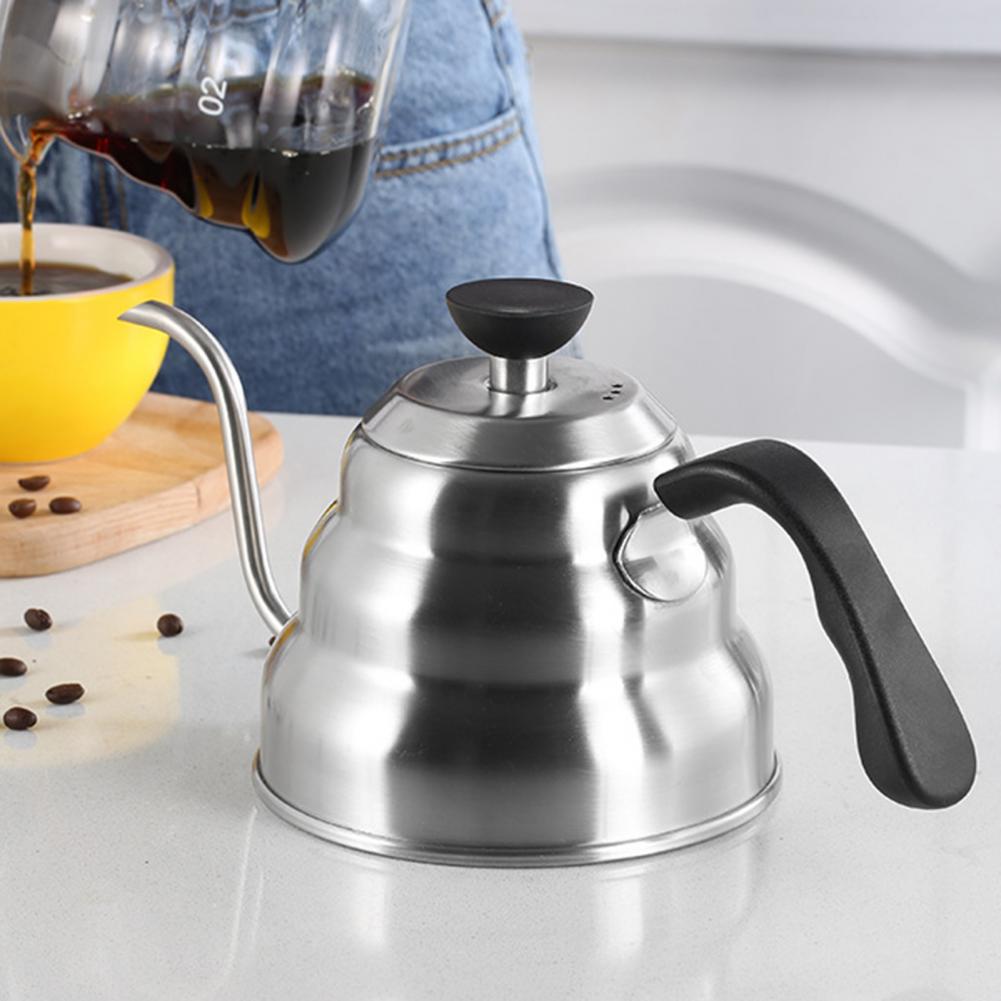 Gooseneck Tea Kettle Excellent Precision Drip Spout Coffee Kettle 2 Sizes Goose-neck Coffee Kettle
