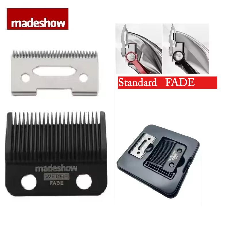 Madeshow M5F M10 R66 R77F M8F M9 Original Ultra Thin Fade Blade Hair Clipper Wedge Cutter Head Trimmer Replacement Accessory