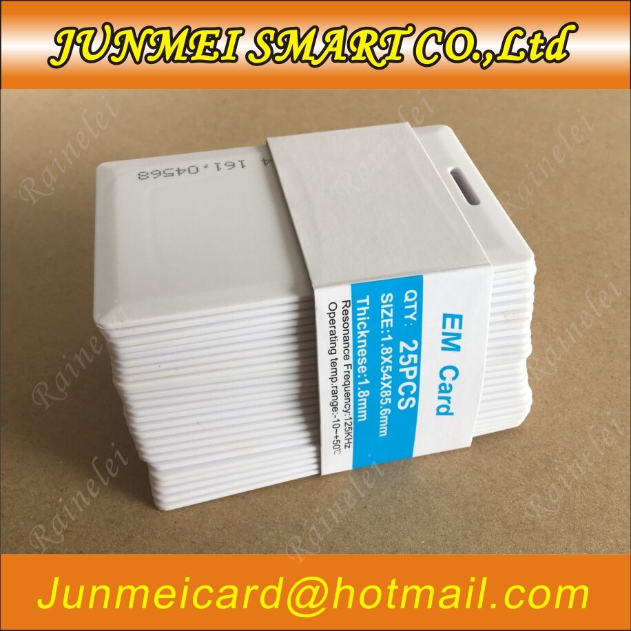 50pcs Long Range Proximity Card 125KHz RFID/EM 1.8mm Thickness Card with EM4200 chip Clamshell Card for access control system