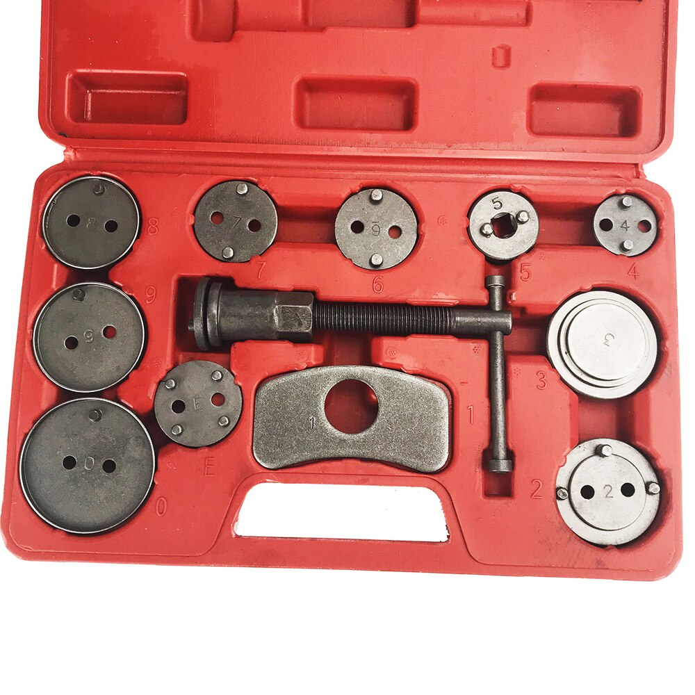 Universal 12pcs Auto Car Precision Disc Brake Caliper Wind Back Tool Kit Brake Pad Brake Pump Brake Piston Car Repair Tool Kit