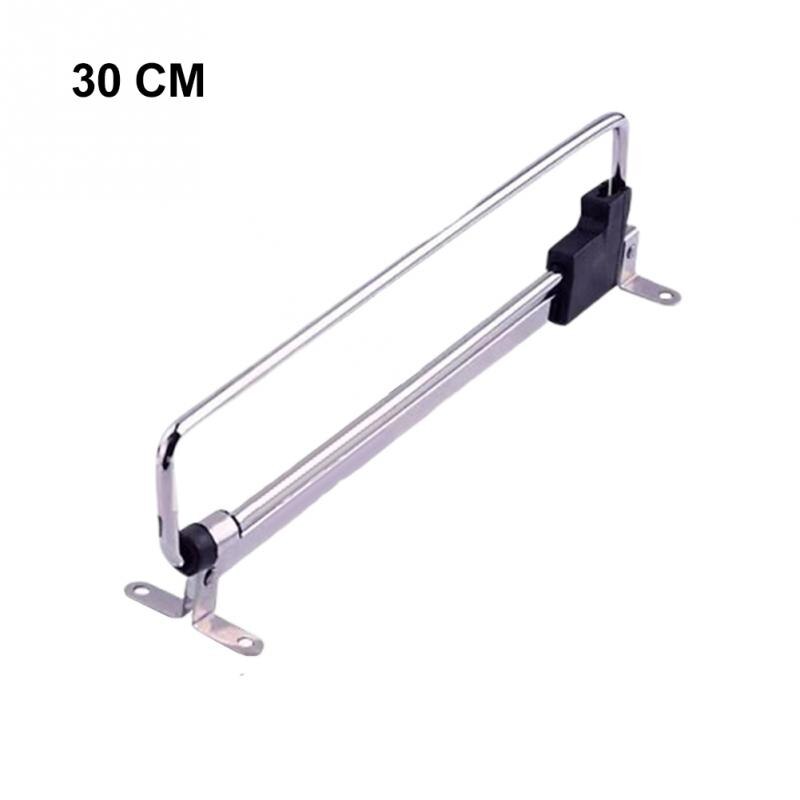 Pull Out Heavy Duty Wardrobe Hanging Household Telescopic Clothes Rod Iron Storage Closet Space Saving Sliding Rail Bedroom