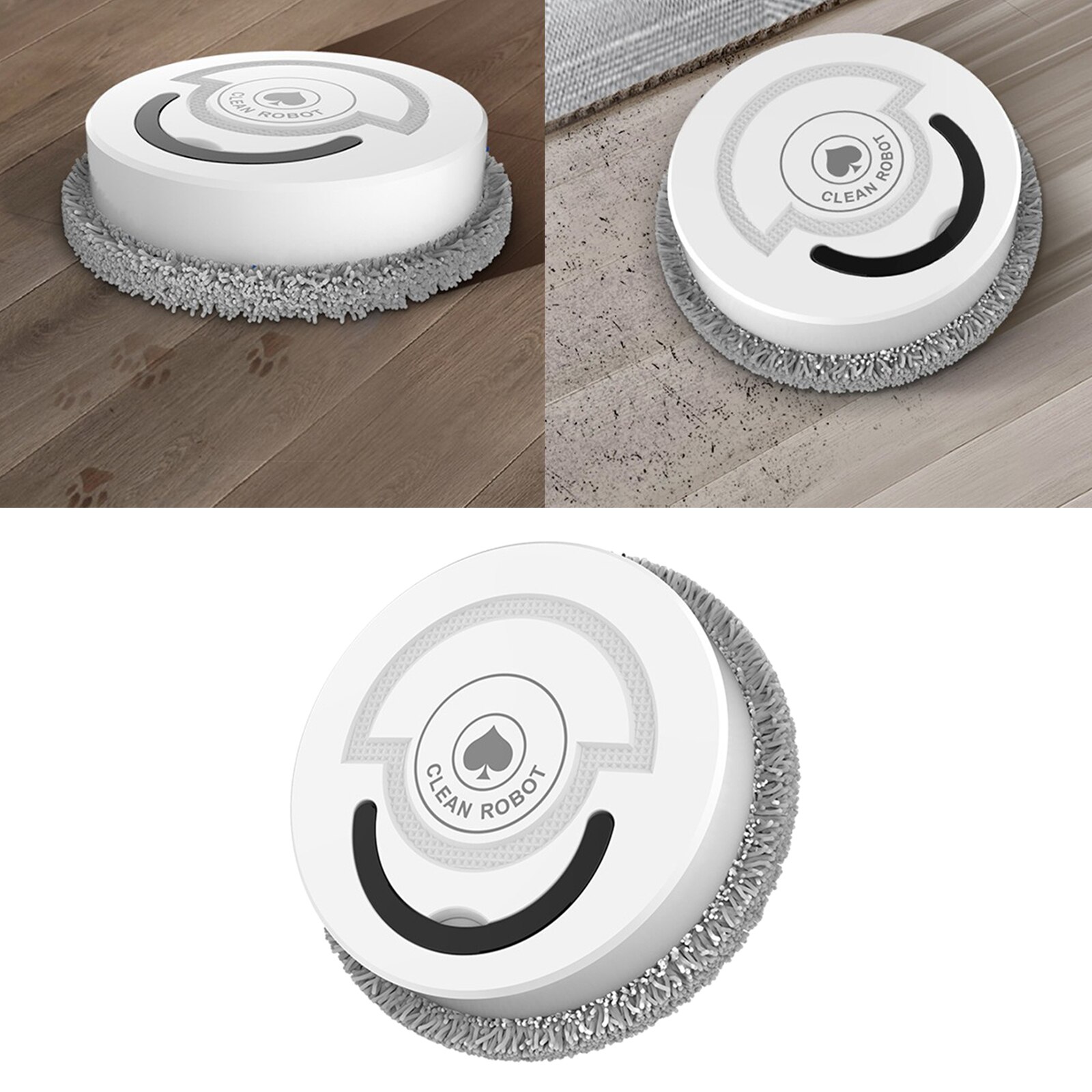 Smart Robot Vacuum Cleaner Automatic Carpet Floor Edge Sweeper Office Hairs