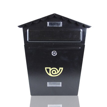 Small House Mailbox Simple Post Box for Letter Small Newspaper Card Storage Box With Lock