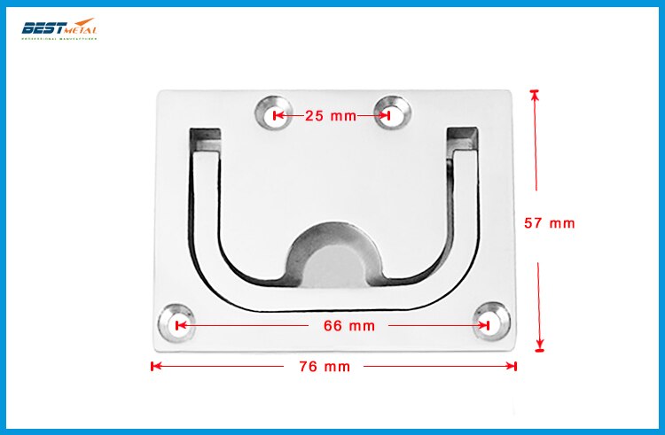 4 pieces/Lot stainless steel 316 Flush lift handle Flush hatch Lift Ring Hatch Pull Handle Locker Cabinet boat marine hardware