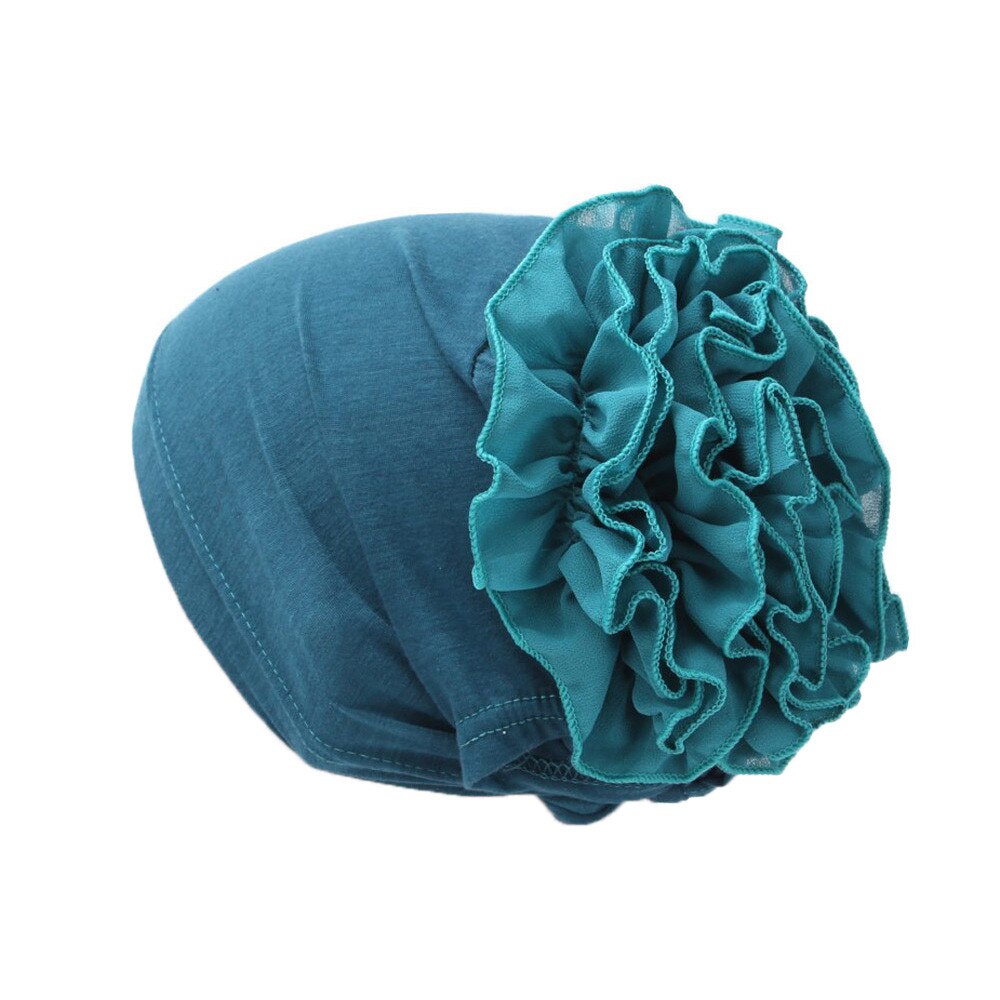 Las nuevas mujeres de encaje Floral sombrero turbante India tapa musulmana sombreros redecilla gorra de quimio capó de flores gorro para mujer 902