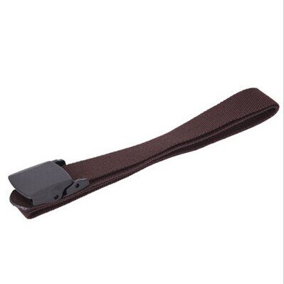 Mænd bælter lærred bælte afslappet anti allergi plast spænde bælte linning: Jf