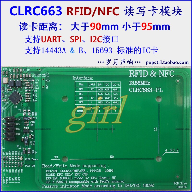 CLRC663 Modul RFID/NFC lesen und schreiben modul entwicklungsboard Farn.