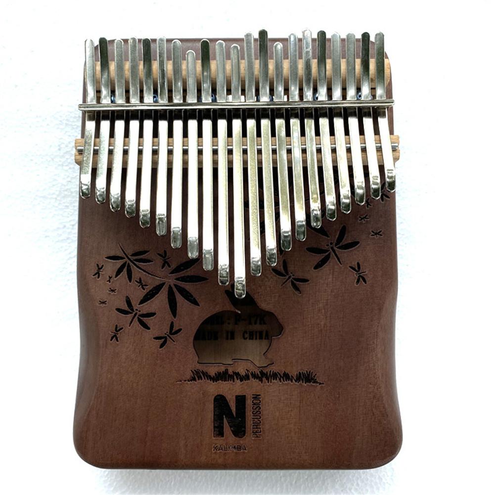 1 Set 21-Tone Duim Piano Kalimba Vinger Piano Muzikale Mahonie Instrument Accessoires Kit Drie Stijlen Zijn Beschikbaar: Rabbit