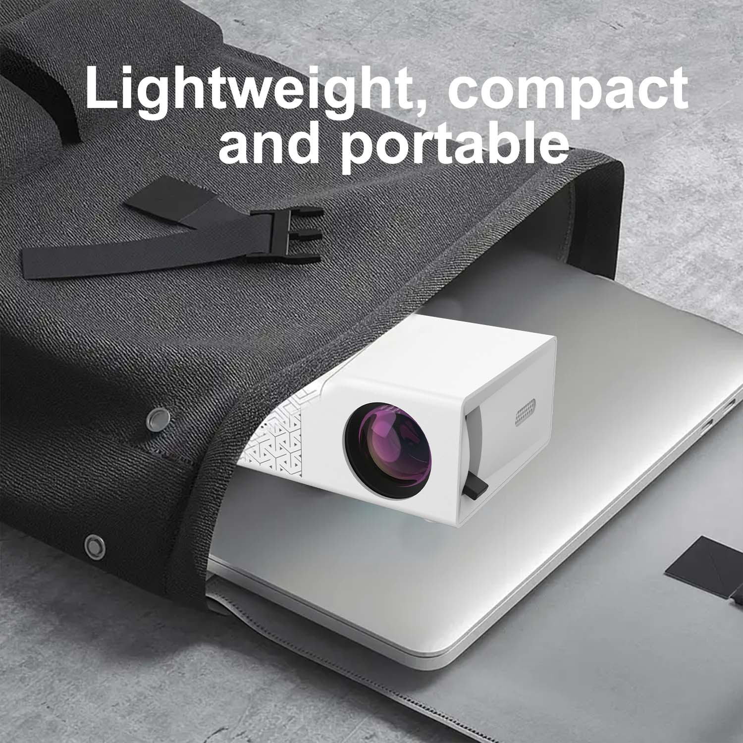 Projetor mini projetor com usb hdmi, pequeno portátil ao ar livre filme vídeo dlp led para viagens de acampamento em casa