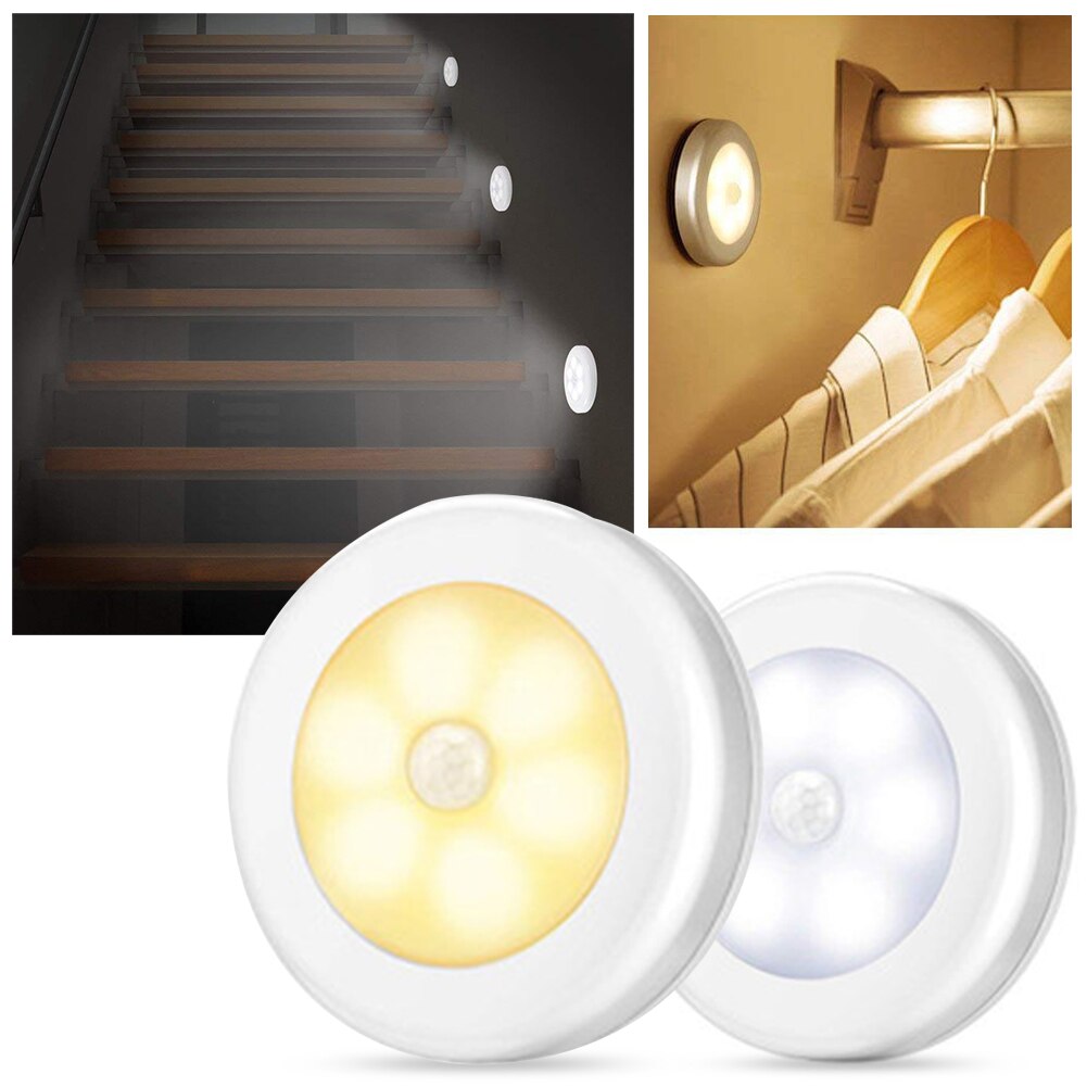 Smart LED Human Body Induction Light Intelligent Lamp Style Bedroom Bedside Home Night Light Corridor Cabinet Light