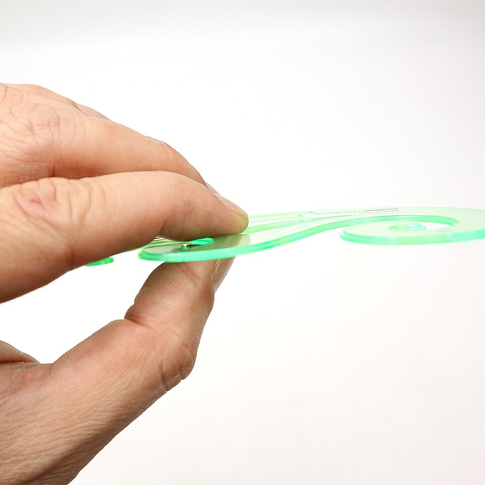 Curve Template Ruler 15-34cm Plastic Drawing Tool Students Measuring Drawing Drafting School Office Stationery Ruler