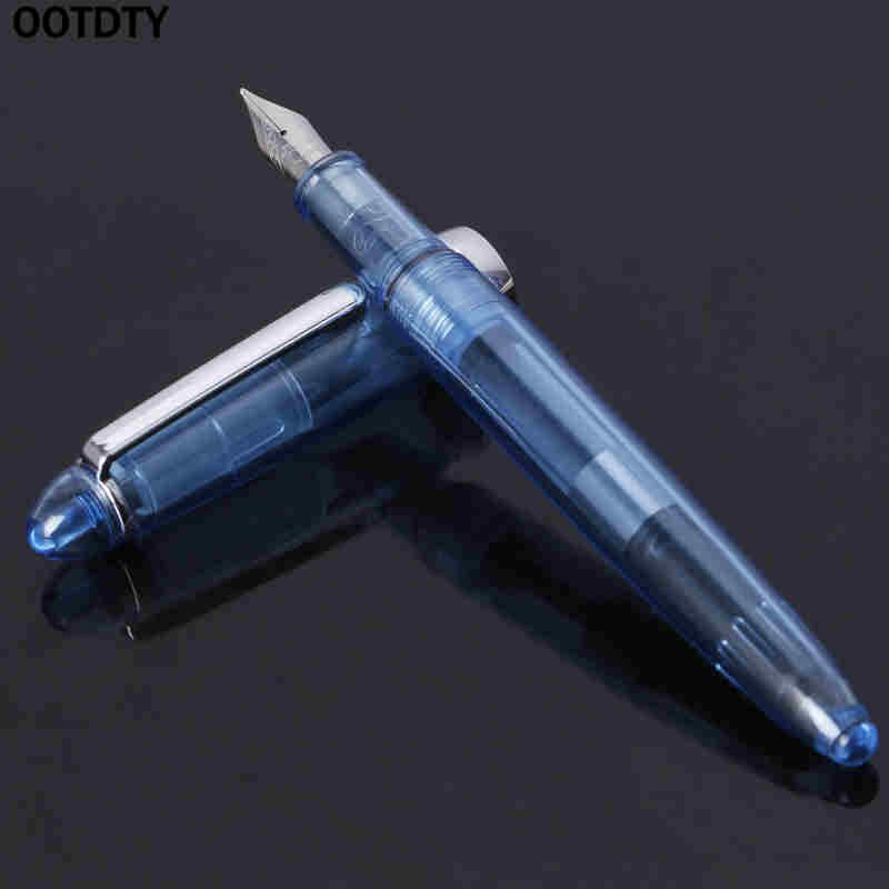 JINHAO 992 stylo plume Transparent 0.5mm fournitures de papeterie outils d'écriture directe: BL