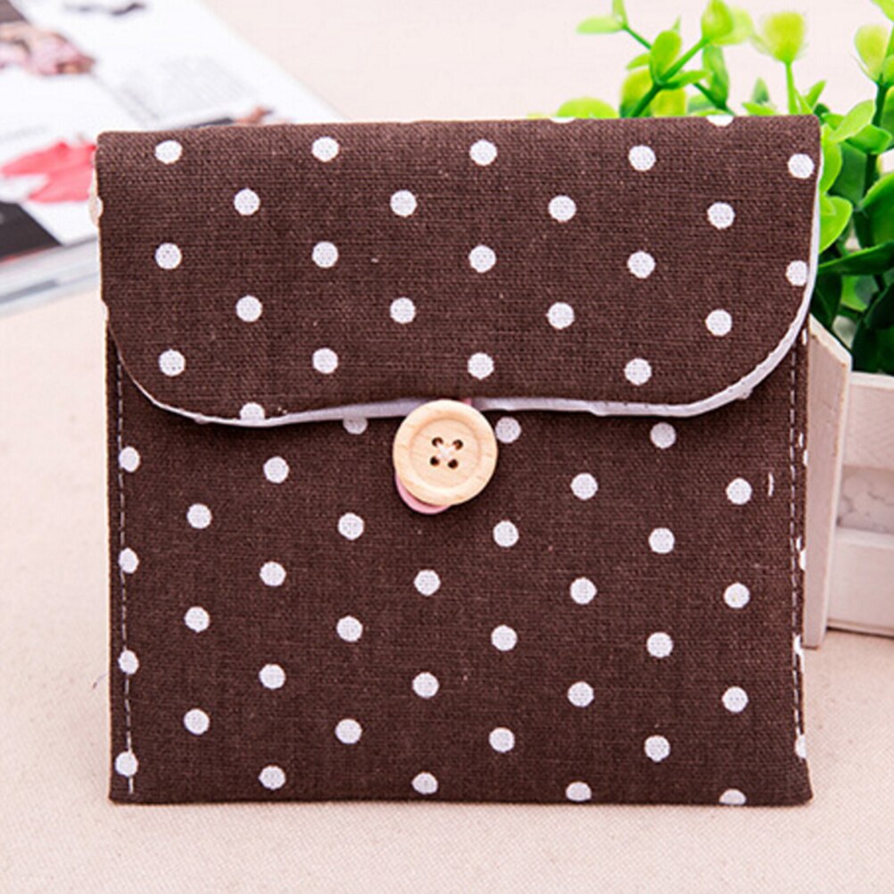 1 Pza de para la higiene femenina Paquete de compresas sanitarias para niñas estuche para niñas bolsa de almacenamiento pequeño: Coffee