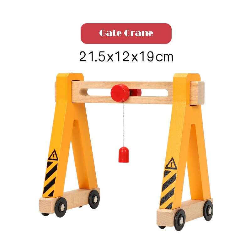 Tutti i Tipi di Gru di Gara di Legno Magnetico Treno Ferrovia Accessori Compatibili Biro Tutte Le Marche di Legno Pista Giocattoli Educativi: NO.3